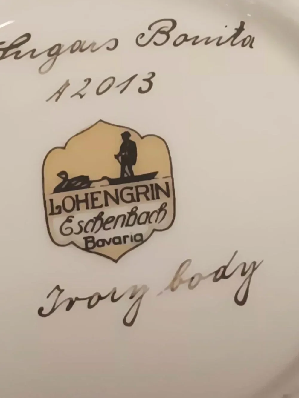Eschenbach Lohengrin Bavaria A2013, porcelain sugar and creamer set.